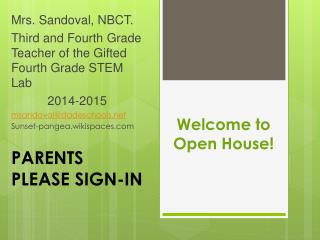 Welcome to Open House!