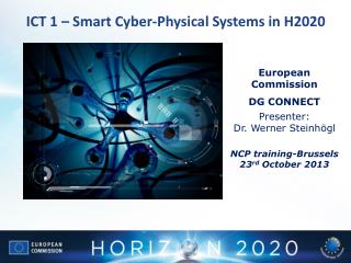 ICT 1 – Smart Cyber-Physical S ystems in H2020