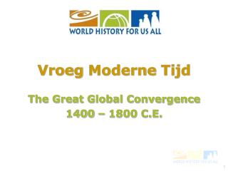 Vroeg Moderne Tijd