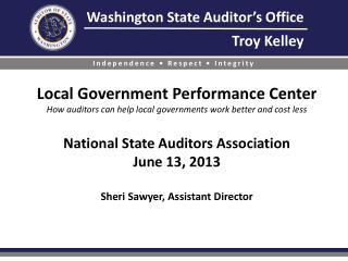 Why the State Auditor’s Office?