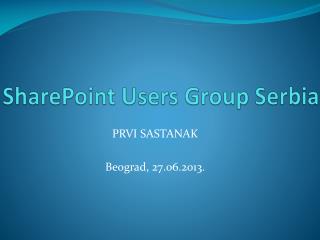 SharePoint Users Group Serbia