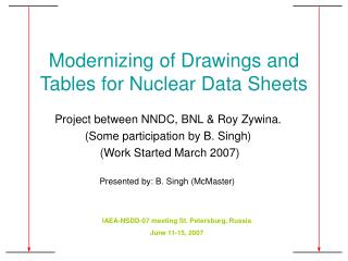 Modernizing of Drawings and Tables for Nuclear Data Sheets