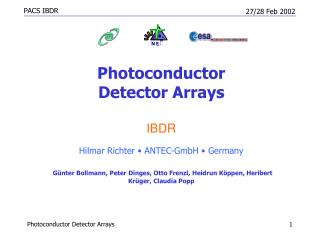 Photoconductor Detector Arrays IBDR