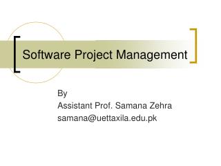 Software Project Management