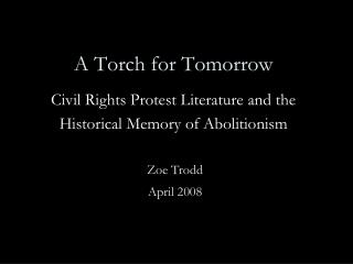 A Torch for Tomorrow