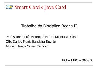 Smart Card e Java Card