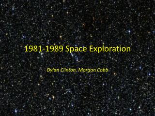 1981-1989 Space Exploration