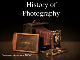 History of Photography