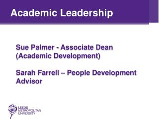 Academic Leadership