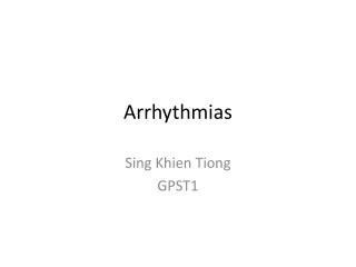 Arrhythmias