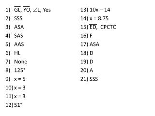 GL, YO,  L, Yes SSS ASA SAS AAS HL None 125° x = 5 x = 3 x = 3 51 °