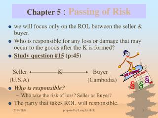 Chapter 5 : Passing of Risk