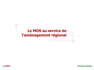 Le MOS au service de l’aménagement régional