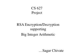CS 627 Project