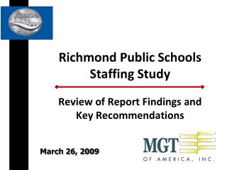 Richmond Public Schools Staffing Study