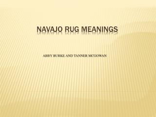 Navajo Rug Meanings