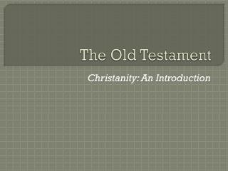 The Old Testament