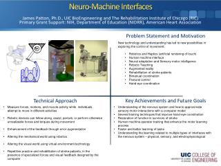 Neuro -Machine Interfaces