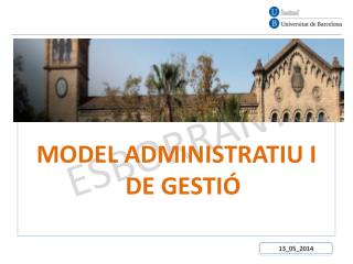 MODEL ADMINISTRATIU I DE GESTIÓ