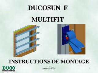 INSTRUCTIONS DE MONTA GE