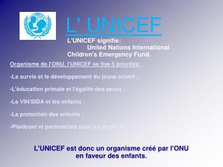 L' UNICEF