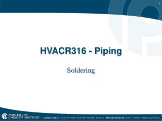 HVACR316 - Piping