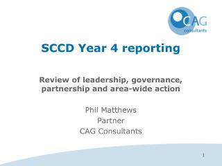 SCCD Year 4 reporting