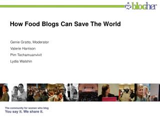 How Food Blogs Can Save The World