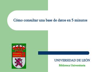 Cómo consultar una base de datos en 5 minutos