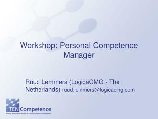 Workshop: Personal Competence Manager