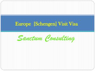 Europe Visit Visa Sanctum Consulting
