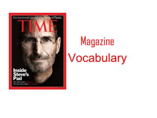 Magazine Vocabulary