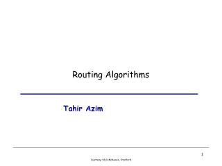 Routing Algorithms