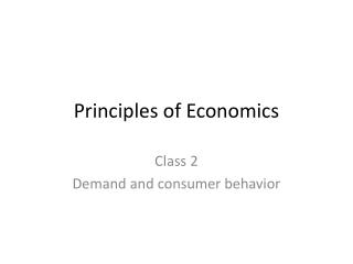 Principles of Economics