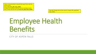 Employee Health Benefits