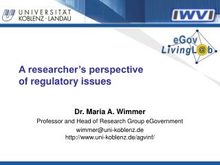 A researcher’s perspective of regulatory issues