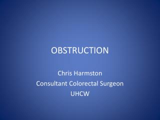 OBSTRUCTION