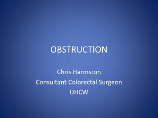 OBSTRUCTION