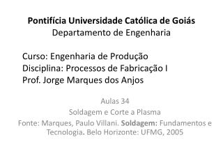 Aulas 34 Soldagem e Corte a Plasma