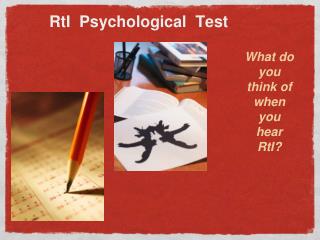 RtI Psychological Test