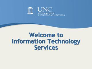 Welcome to Information Technology Services