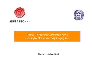 Posta Elettronica Certificata per il Consiglio Nazionale degli Ingegneri