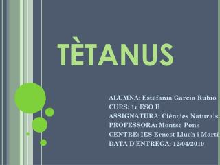 TÈTANUS