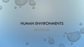 Human Environments