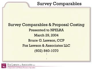 Survey Comparables