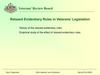 Veterans’ Review Board