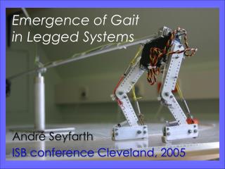 Emergence of Gait in Legged Systems