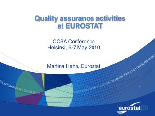 Quality assurance activities at EUROSTAT