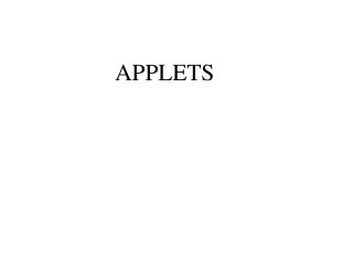 APPLETS