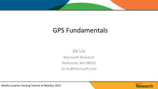 GPS Fundamentals